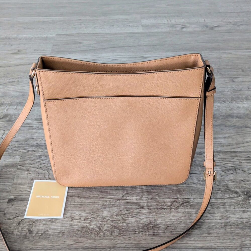 Michael Kors Jet Set Leather Crossbody Shoulder Bag Purse - Picture 4 of 5